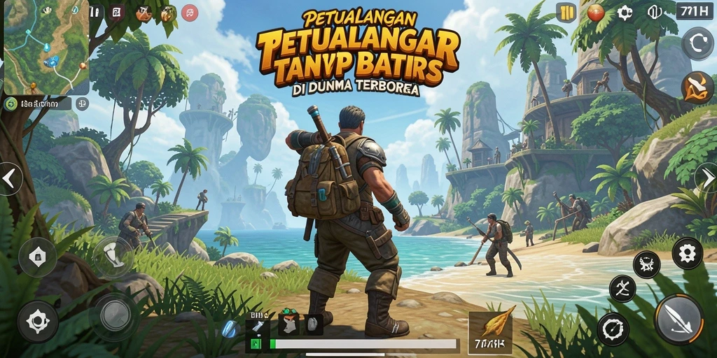 Tampilan gameplay menarik dari 71H di dunia terbuka yang luas.