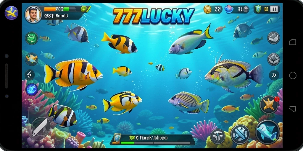 Gameplay seru menembak ikan besar di 777LUCKY.