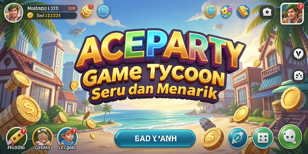 Tampilan gameplay <strong>ACEPARTY</strong> yang menarik saat mengelola pesta.