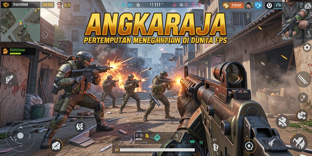 Tampilan gameplay seru dalam ANGKARAJA dengan aksi menegangkan.