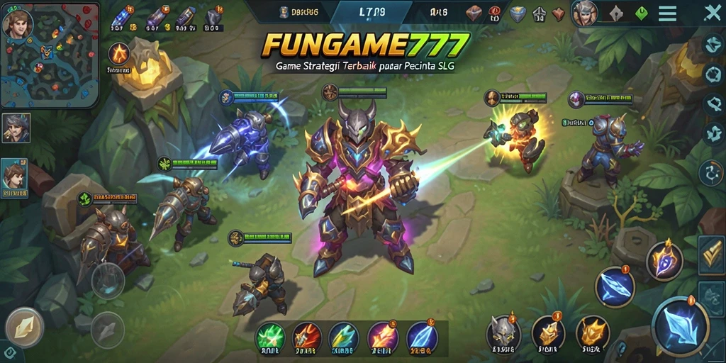 Tampilan menarik dari FUNGAME777 yang menampilkan aksi pertempuran SLG.