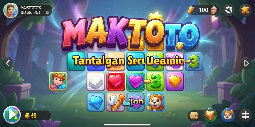 Tampilan gameplay seru di MAKTOTO yang menantang.