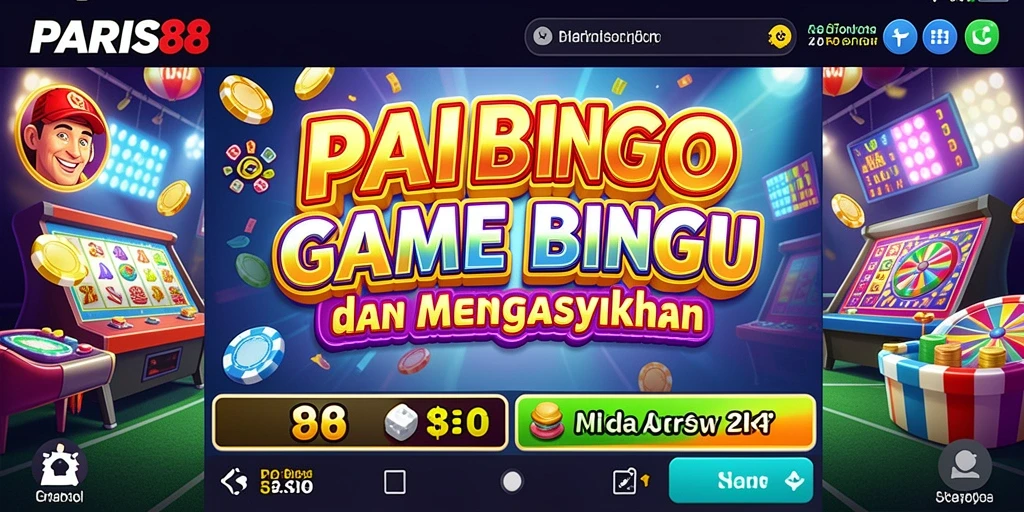 Screenshot PARIS88 menampilkan permainan Bingo yang seru dan interaktif.