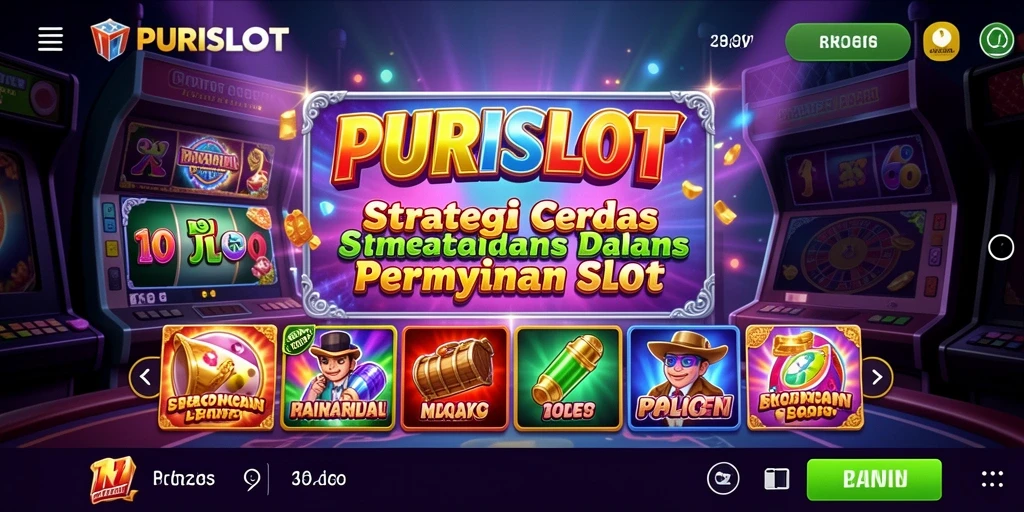 Tampilan gameplay strategis yang mendebarkan di PURISLOT.