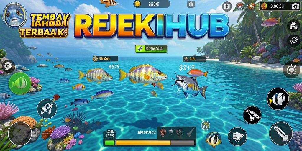 Screenshot gameplay menangkap ikan di REJEKIHUB.