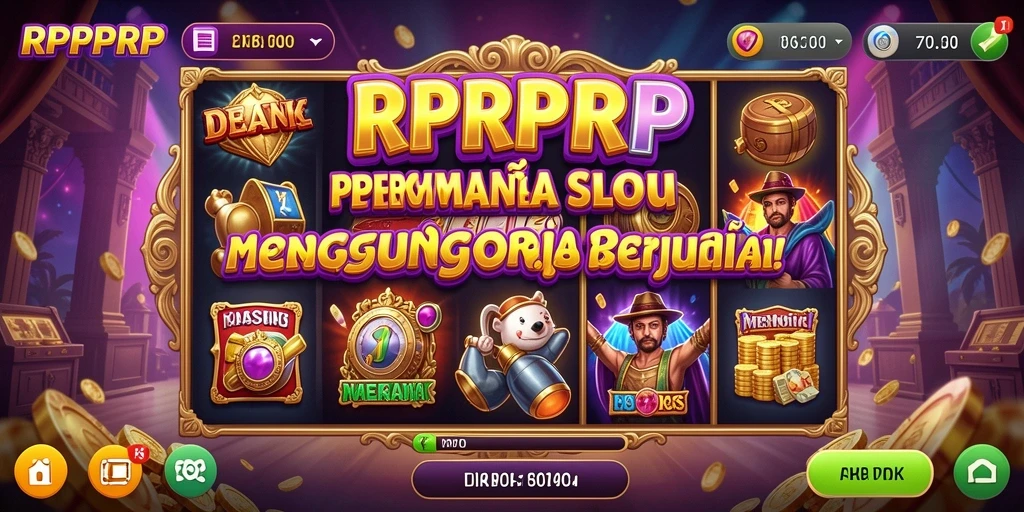 Tangkapan layar gameplay seru RPRPRP dengan berbagai mesin Slot.