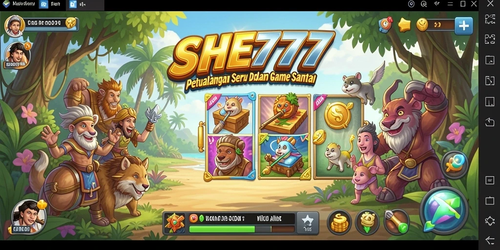 Screenshot gameplay SHE777 menampilkan aksi seru dalam game Casual.