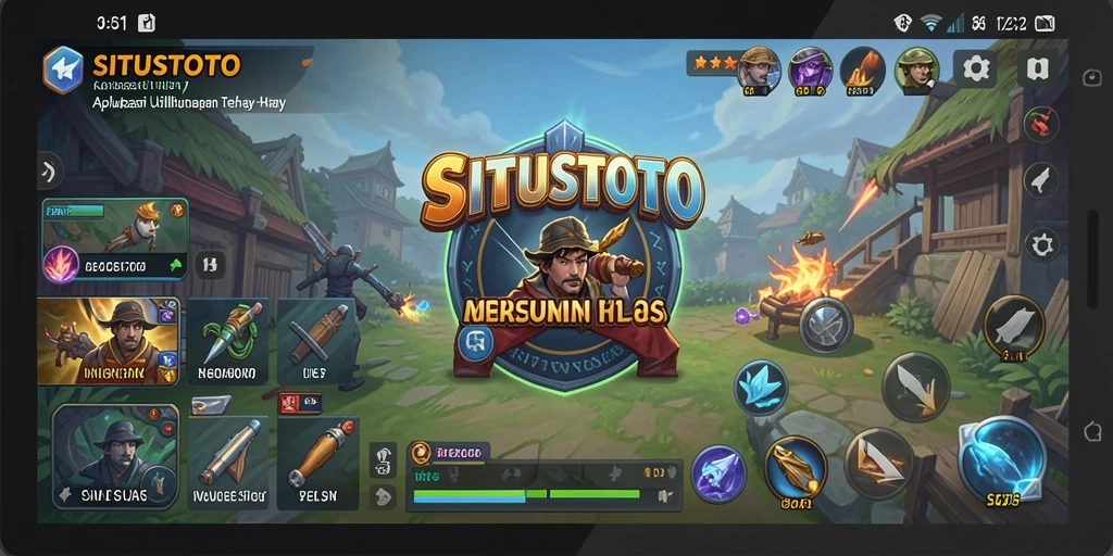 Tampilan antarmuka aplikasi SITUSTOTO yang modern dan fungsional.