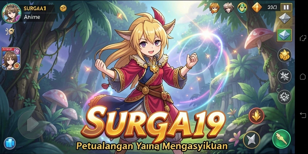 Tampilan gameplay SURGA19 yang memukau dalam dunia Anime.